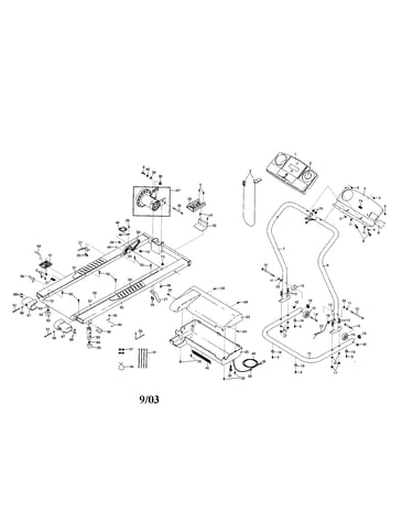 Console/walking belt/motor