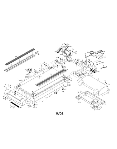 Walking belt/motor/motor hood
