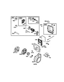 Motor-starter/flywheel