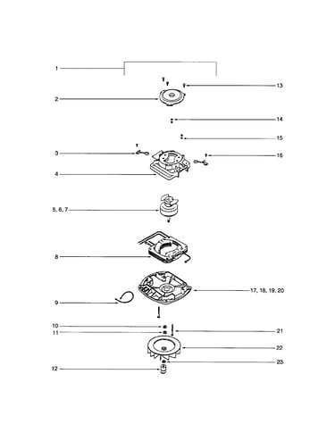 Motor/motor cover/fan