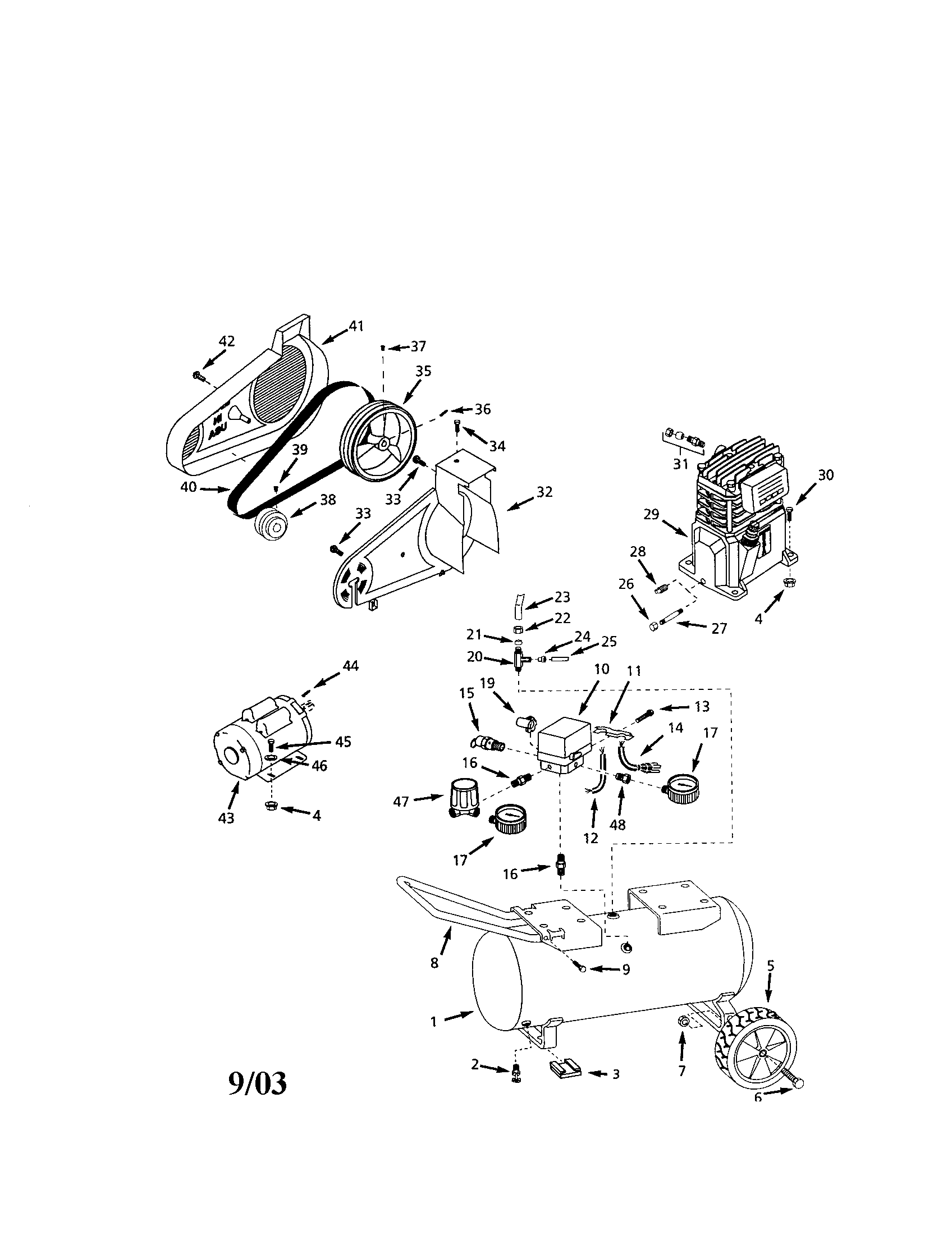 Portable air compressors