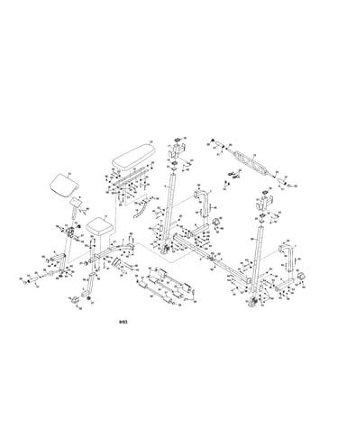 Crossbar/base/seat/frame