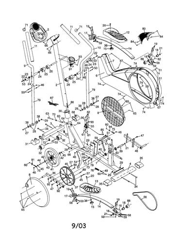 Cosole/wheel/frame/handlebar