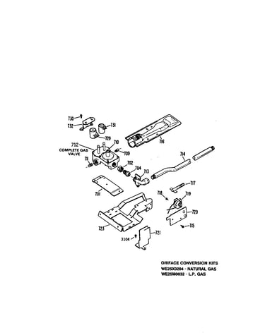 Gas valve and burner