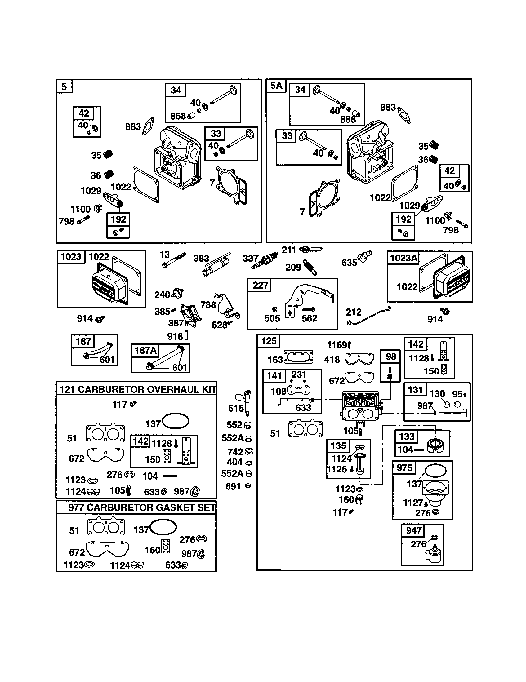 Head-cylinder/carburetor