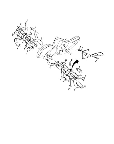 Tine assembly
