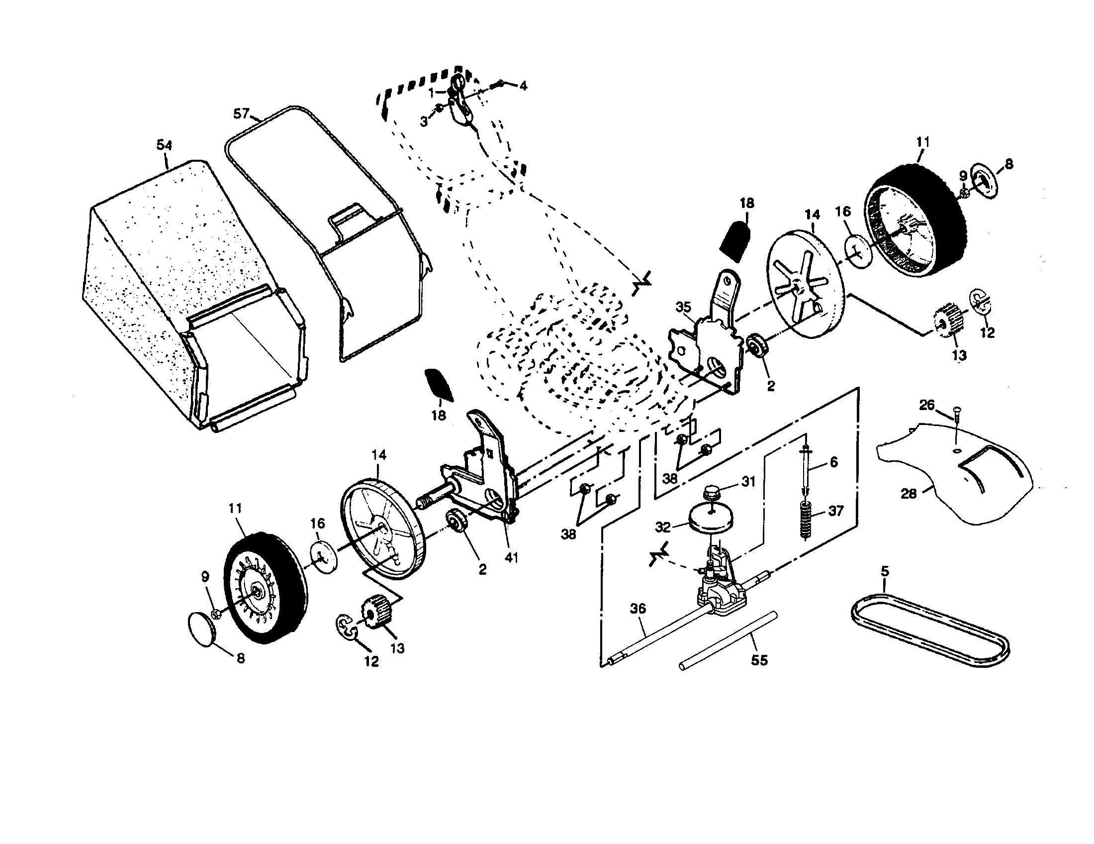 Wheels/tires/bag