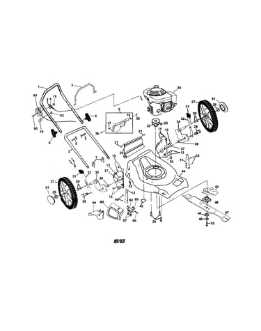 Engine/housing/handle