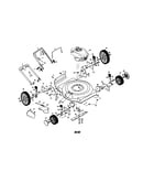 Engine/housing/handle/wheels
