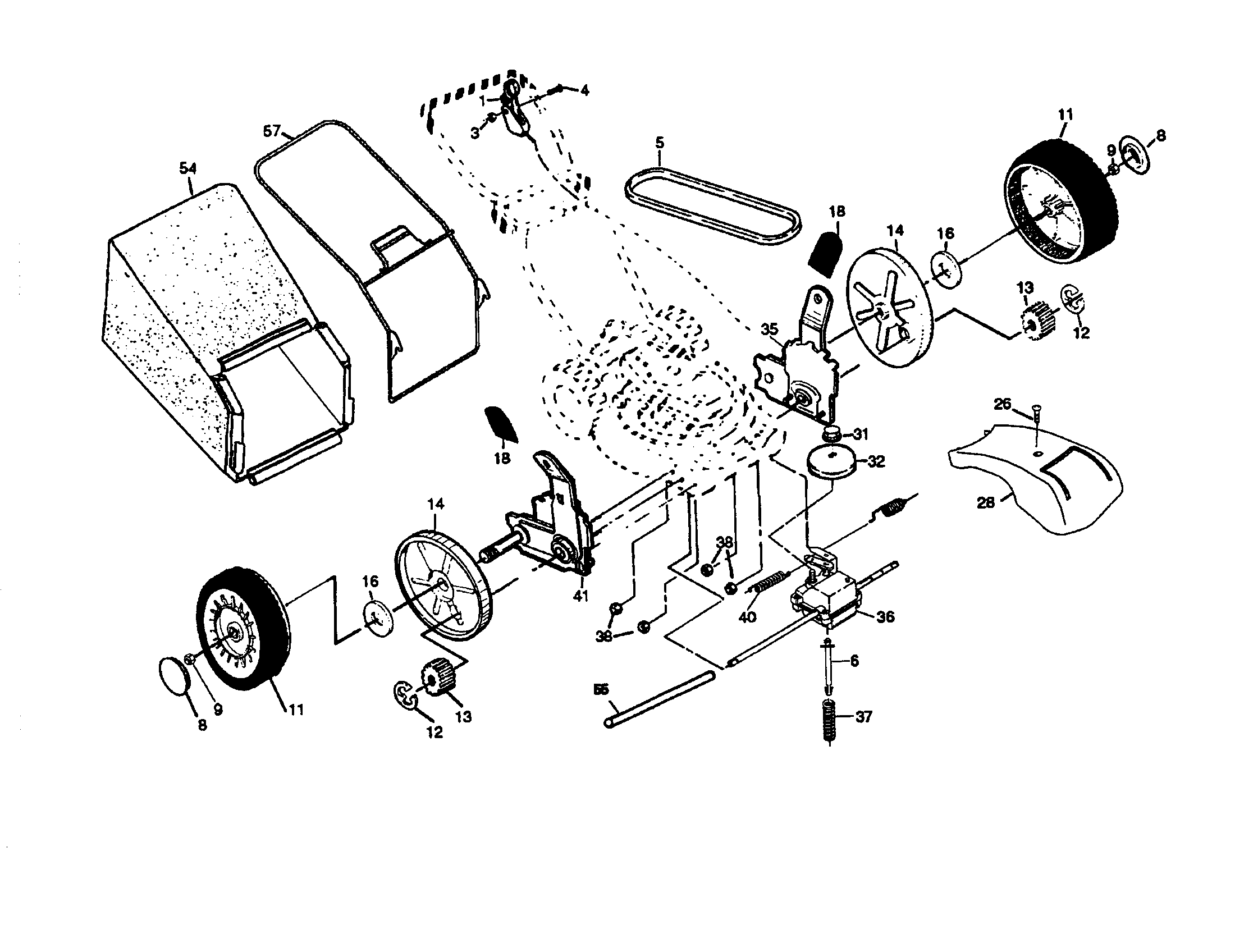 Wheels/tires/bag