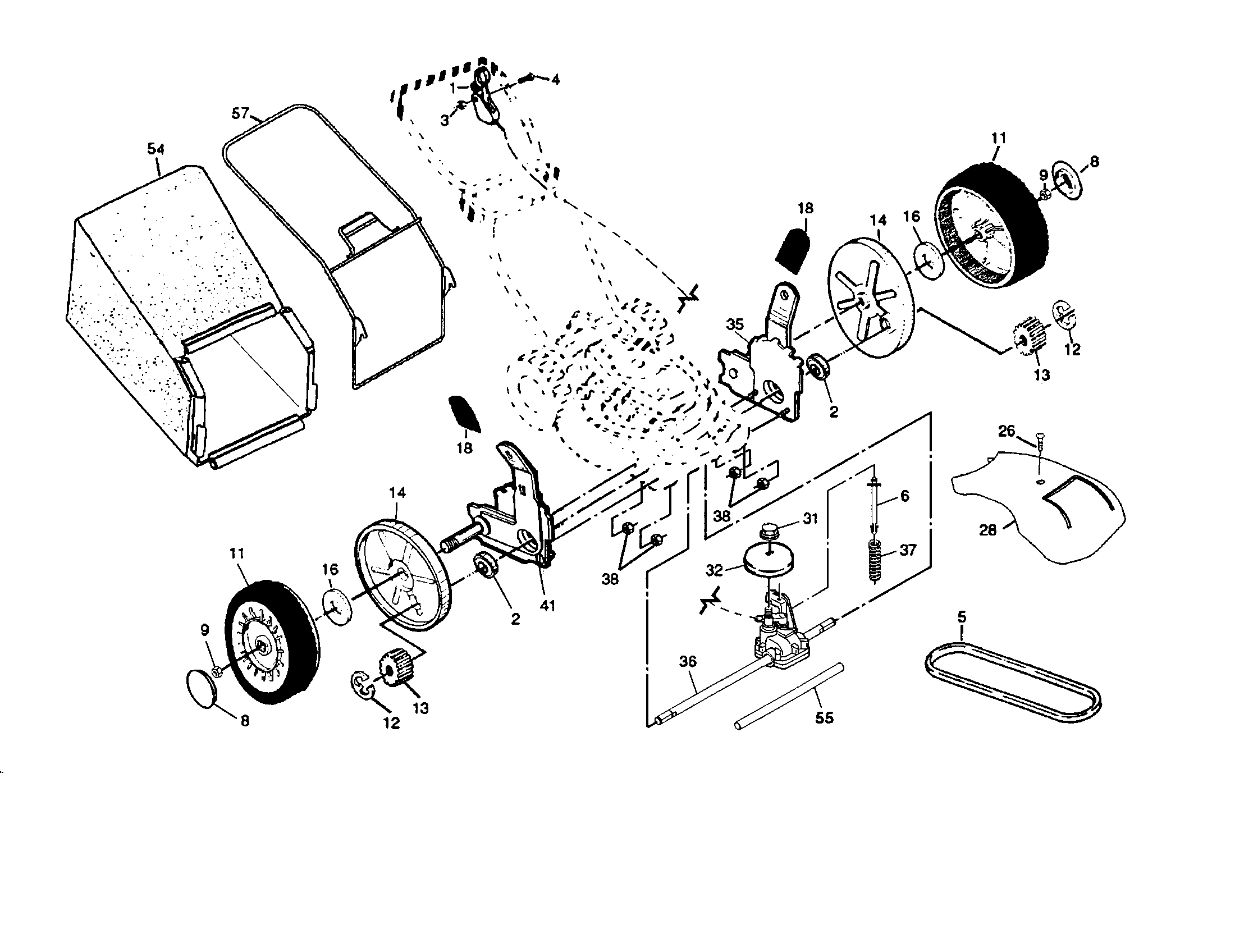 Wheels/tires/bag
