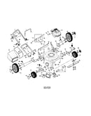 Engine/housing/handle/bag/wheels