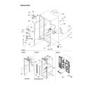 Kenmore 59658634000 cabinet parts diagram