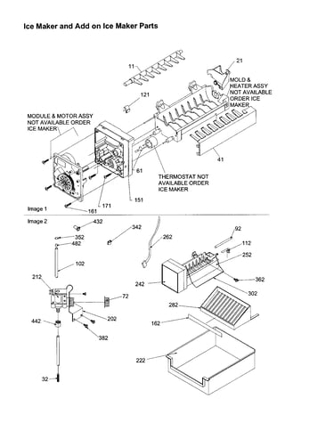Icemaker and add on ice maker
