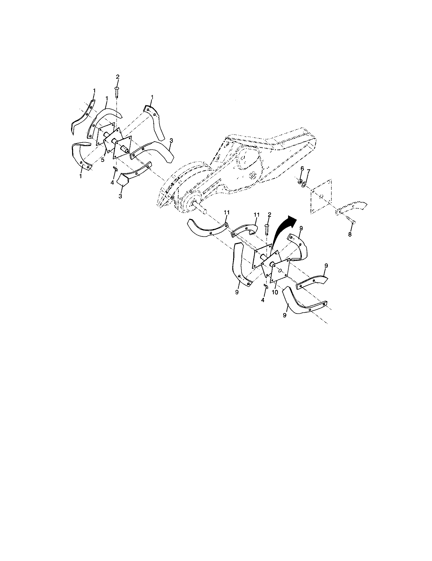 Tine assembly