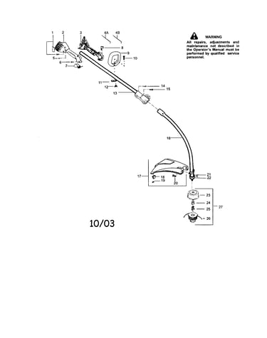 Throttle housing/upper shaft/shield
