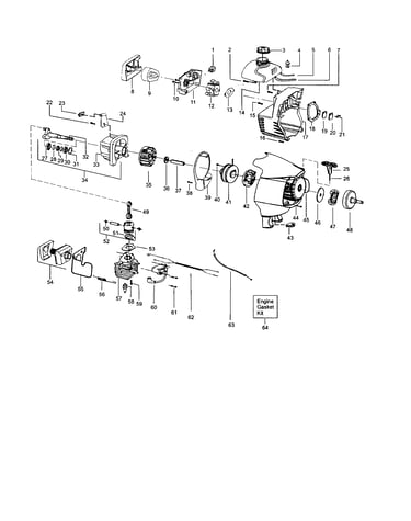 Crankcase/cylinder/crankshaft