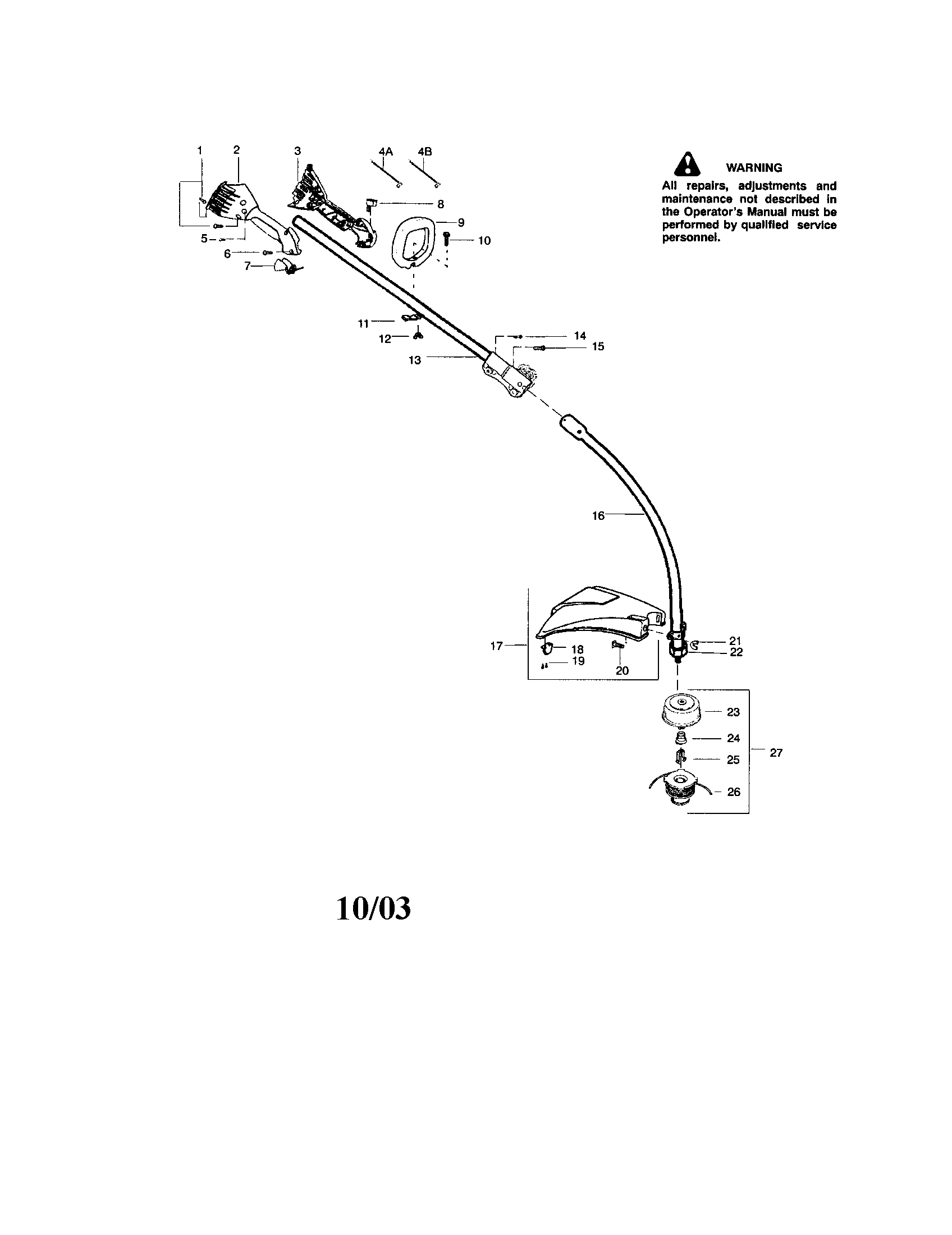 Throttle housing/driveshaft