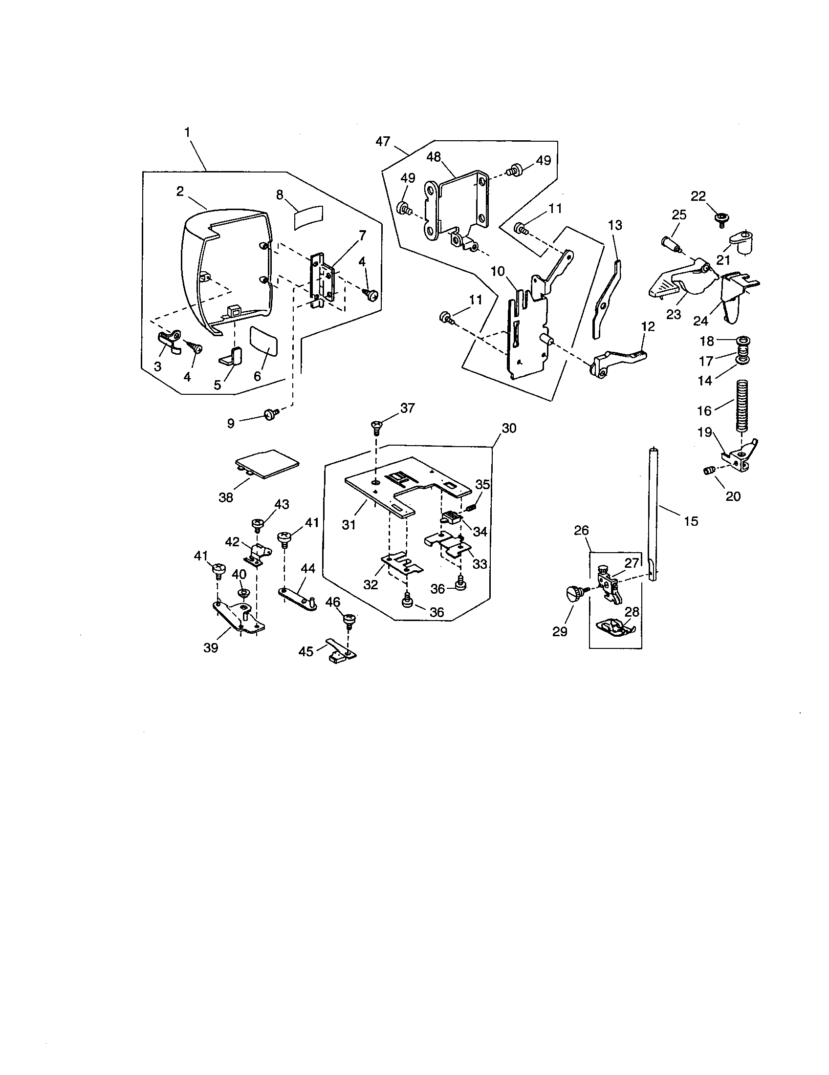 FACE COVER/PRESSER BASE PLATE