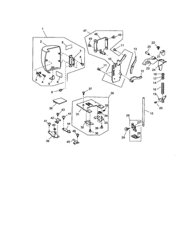 Face cover/presser base plate