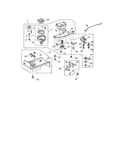 Hook unit/feed shift