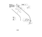 Poulan TE450CXL TYPE 2 throttle housing/driveshaft diagram