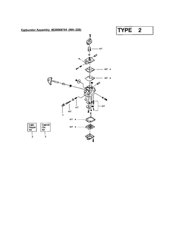 Carburetor #530069754 (wa-226)