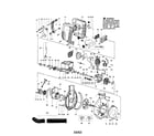 Weed Eater SE180BV (RECON) fuel tank/blower housing/crankshaft diagram