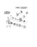 Cylinder/flywheel/crankshaft