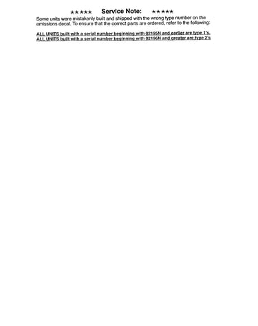 Service note