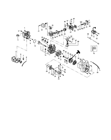 Cylinder/crankshaft/crankcase