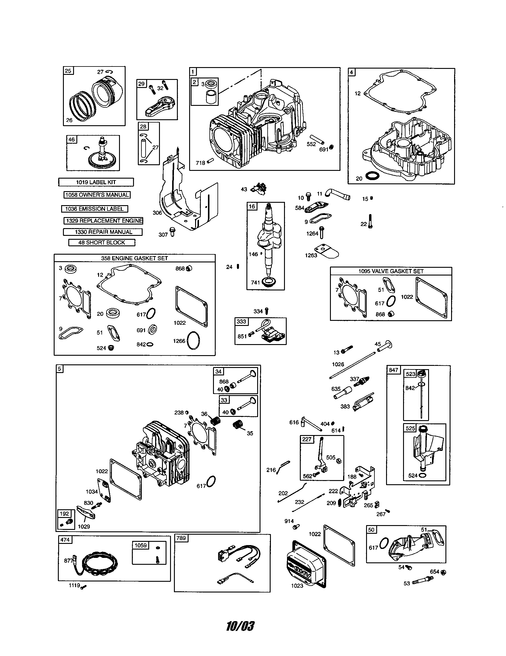 Cylinder/sump engine
