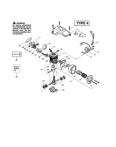 Cylinder/crankcase/crankshaft