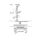 Poulan 220 TYPE 4 (RECON) carburetor's and service note diagram