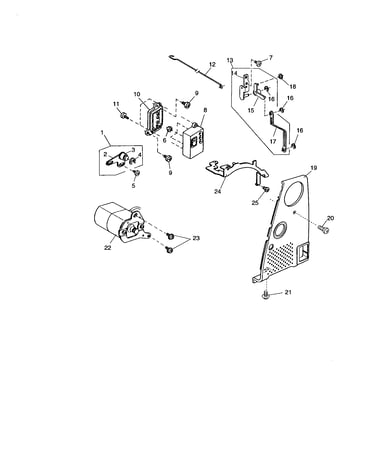 Motor/drag rod link/idler