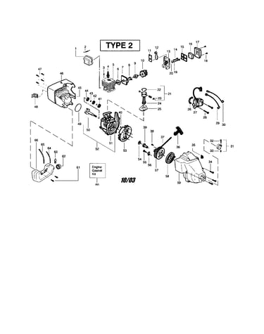 Crankcase/cylinder/crankshaft