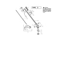 Poulan PL25 TYPE 2 (RECON) throttle housing/driveshaft diagram