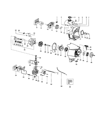 Crankshaft/cylinder/crankcase