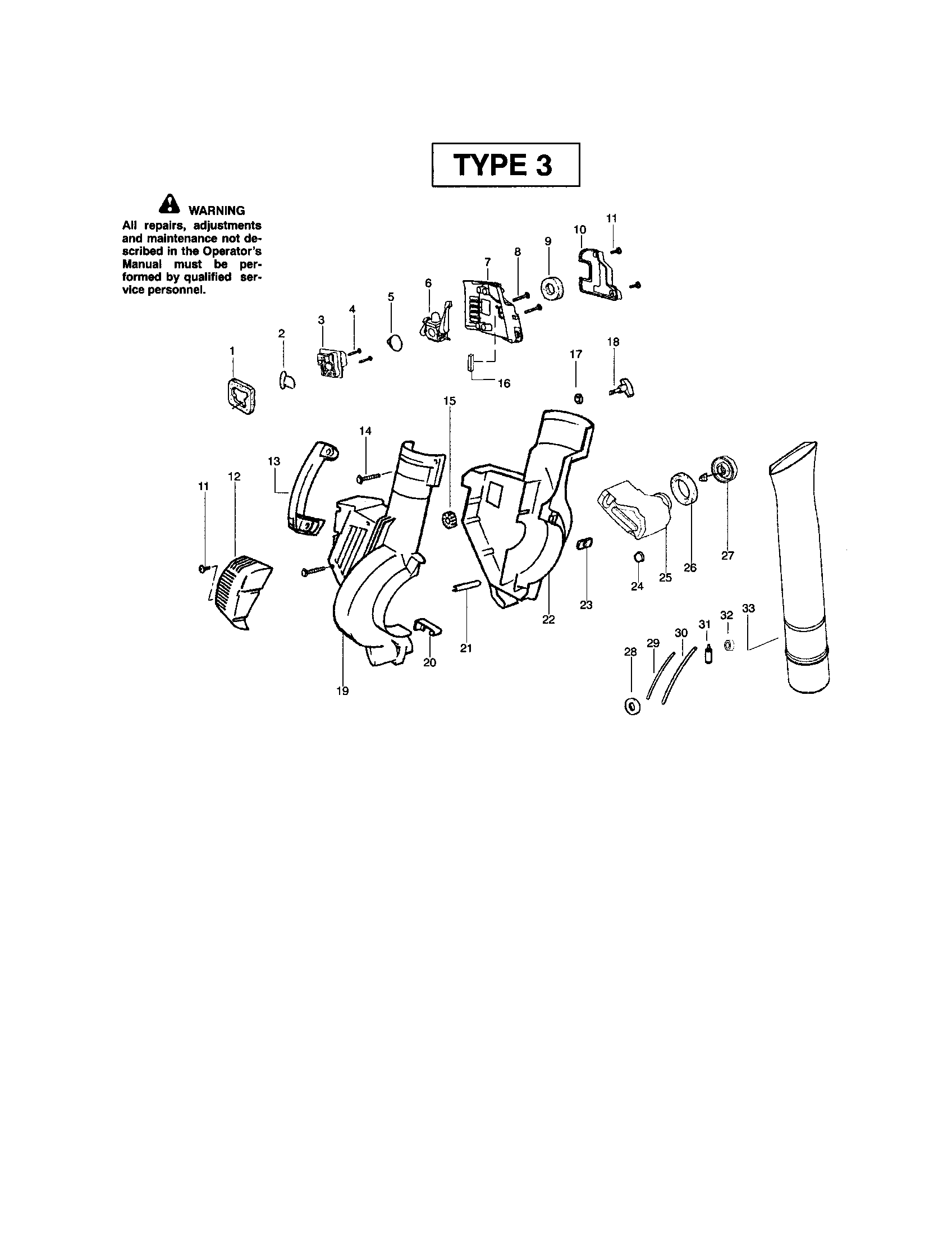 Housing/tube-blower