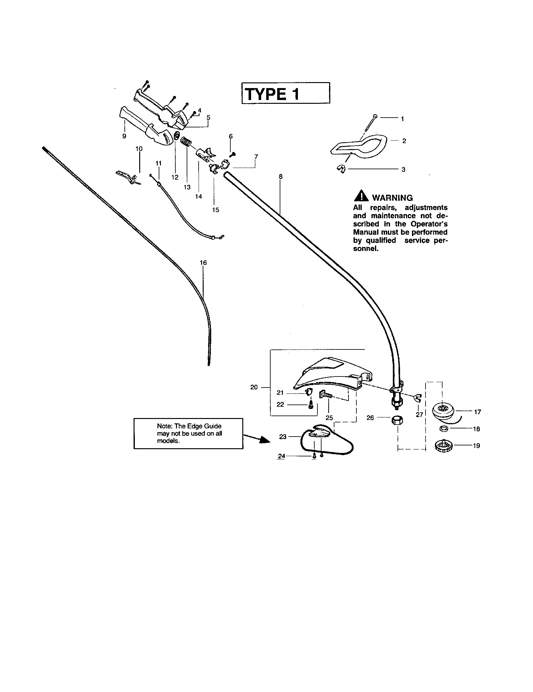 Throttle housing/driveshaft