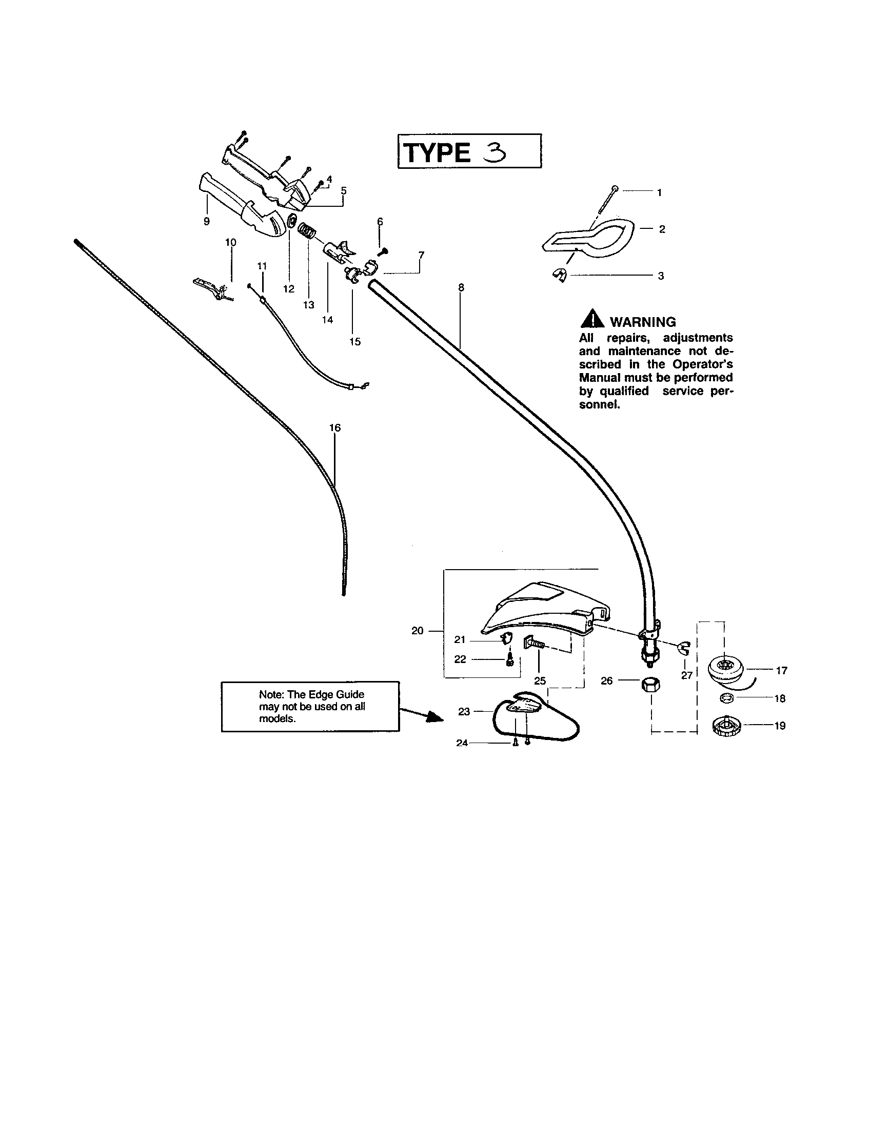 Throttle housing/driveshaft