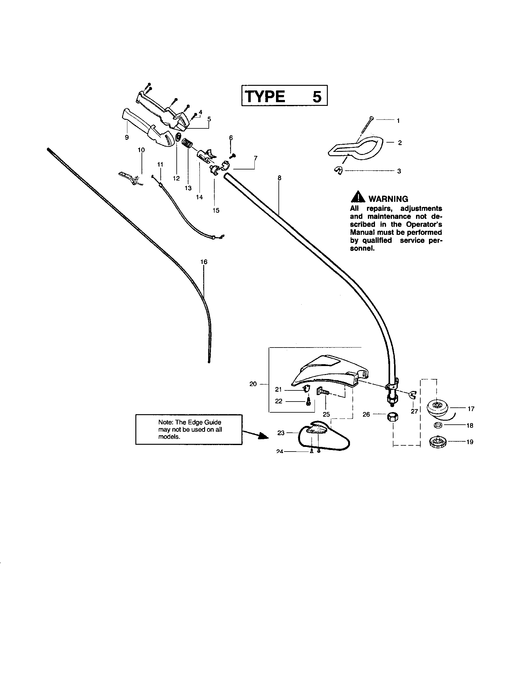 Throttle housing/driveshaft