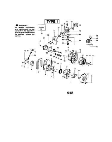 Cylinder/crankcase/crankshaft