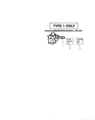 Carburetor - 530069924( wa-229)