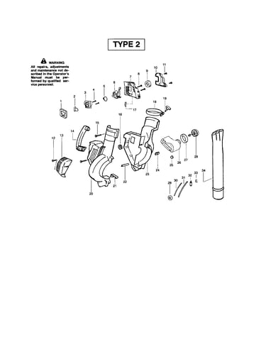 Housing/blower tube