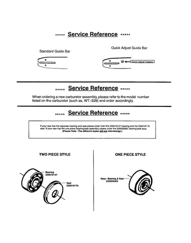 Service reference note