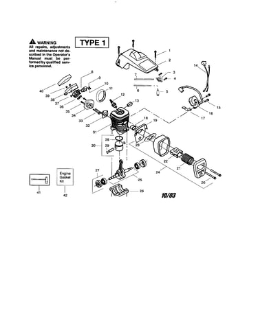 Cylinder/shield/muffler