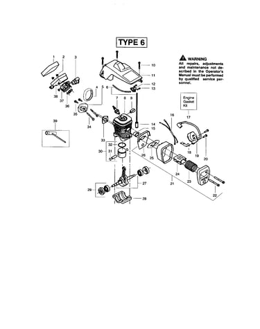 Shield/cylinder/muffler