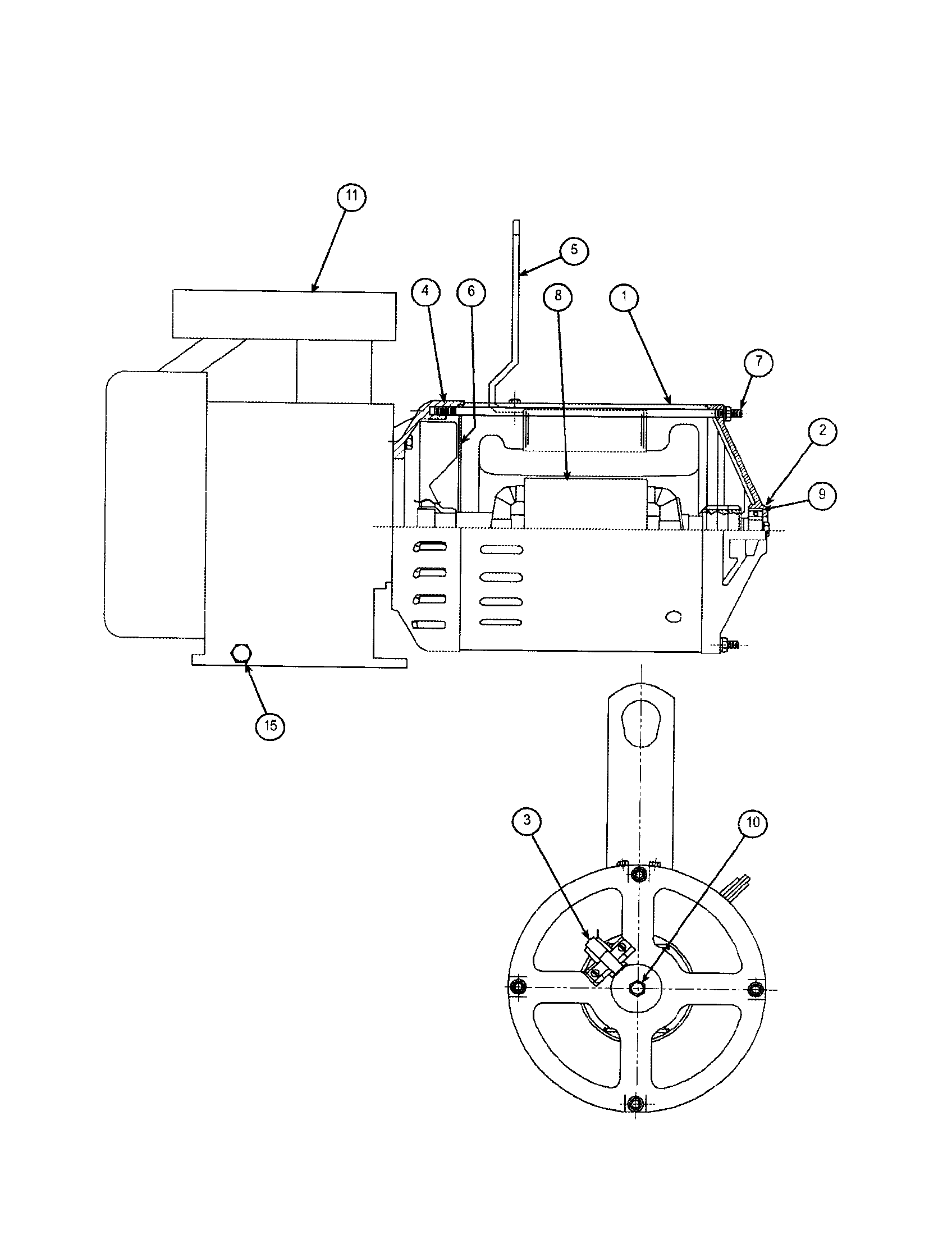 Engine and alternator