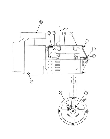 Engine and alternator